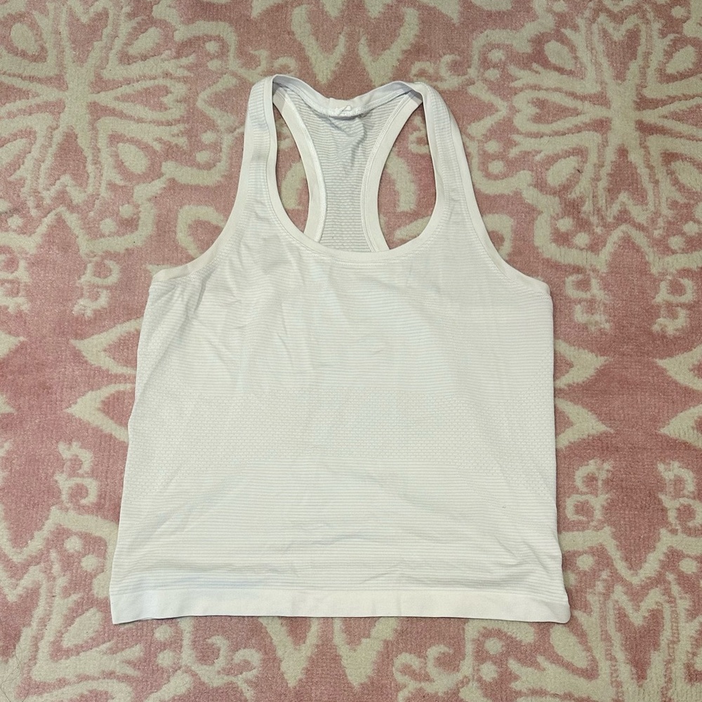 Lululemon Swiftly Tech Tank Size 6 White Race Length